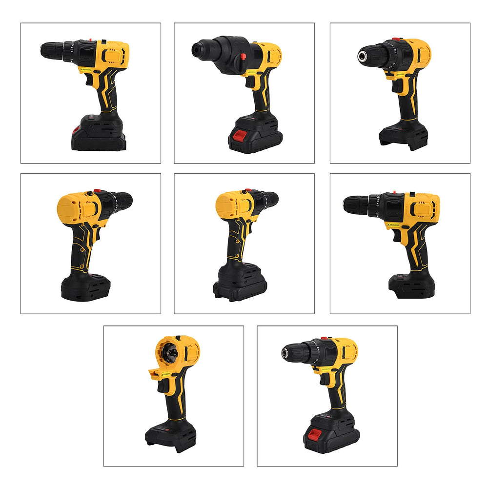 5- in-1 Cordless Brushless 21V Multi-Tool Kit - Screwdriver, Drill Hammer, Wrench - 4-inch Chainsaw with 2 Batteries