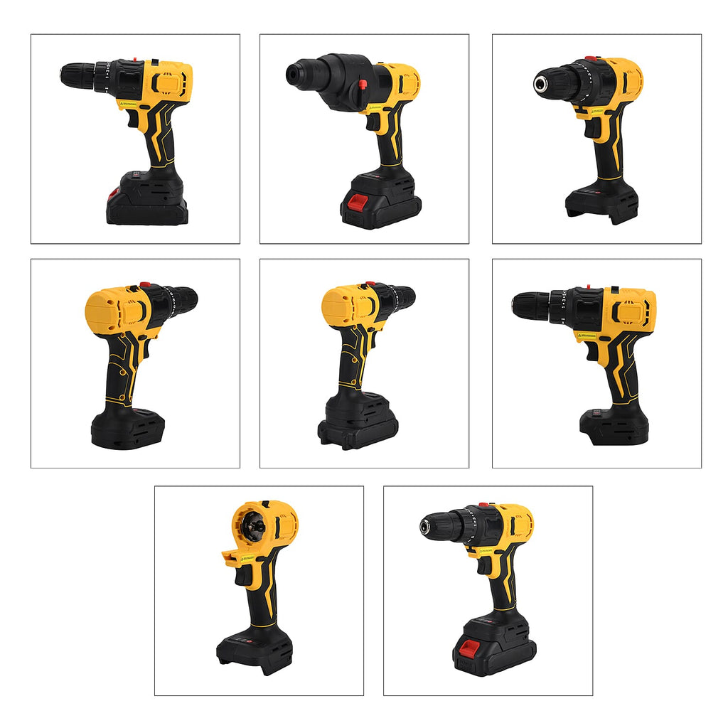 5- in-1 Cordless Brushless 21V Multi-Tool Kit - Screwdriver, Drill Hammer, Wrench - 4-inch Chainsaw with 2 Batteries