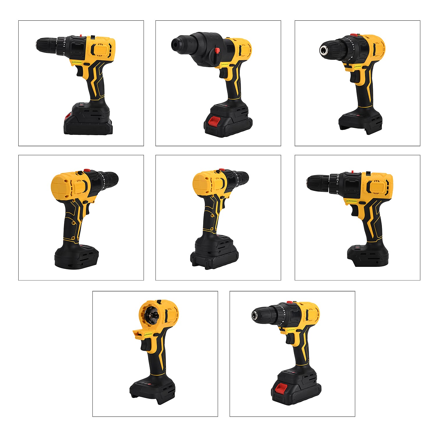 5- in-1 Cordless Brushless 21V Multi-Tool Kit - Screwdriver, Drill Hammer, Wrench - 4-inch Chainsaw with 2 Batteries