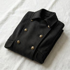 La Marey Signature Military Tailored Midi Coat (Size XL) - Black