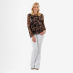 La Marey Long Sleeve Side Fall Top (Size 16) - Brown_8247843_1