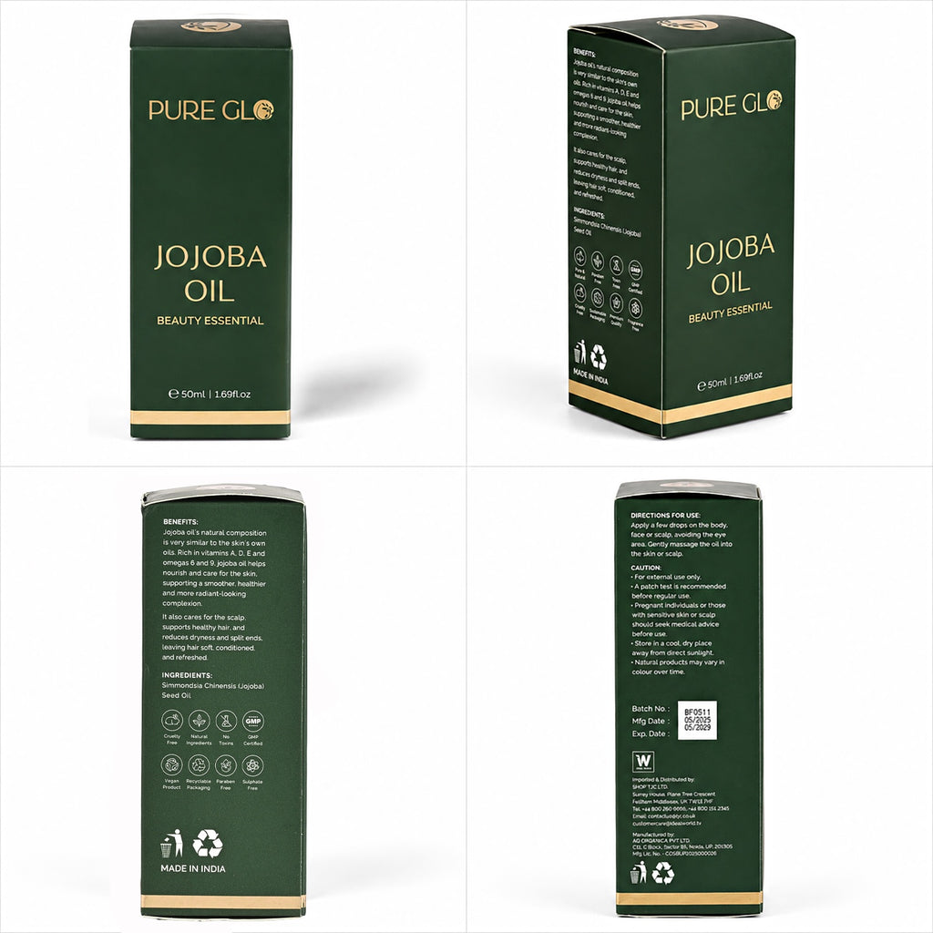 "Pure Glo Cold Pressed Natural Jojoba Oil Volume - 50 ml"_8254183_7