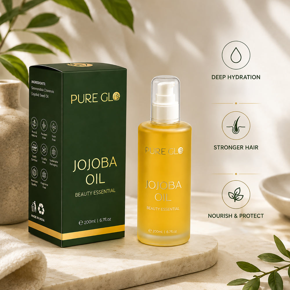 "Pure Glo Cold Pressed Natural Jojoba Oil Volume - 200 ml"_8254189_1