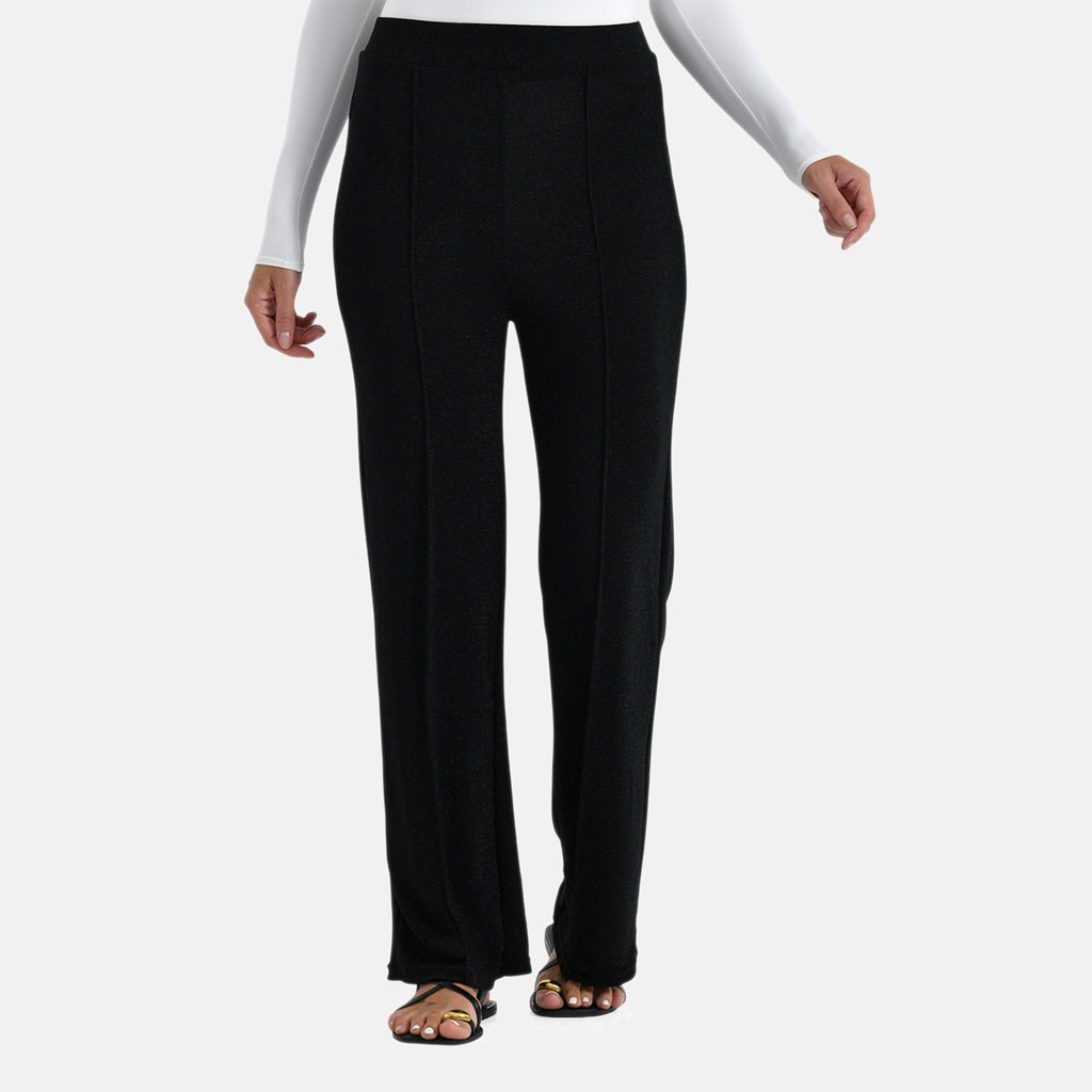 & Maisi Nylon Patterned Jean and Pant/Trouser (Size - 14) - Black_8255490