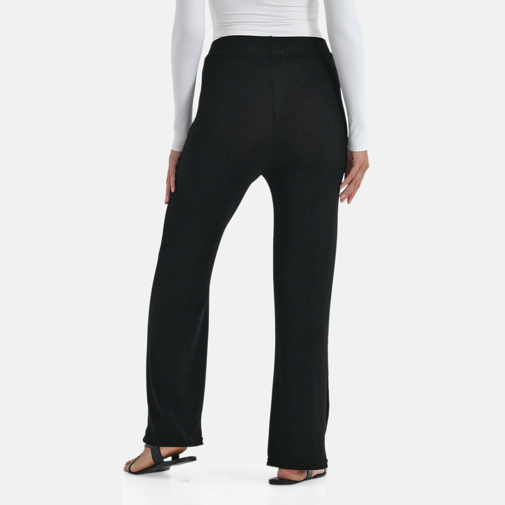 & Maisi Nylon Patterned Jean and Pant/Trouser (Size - 14) - Black_8255490_1