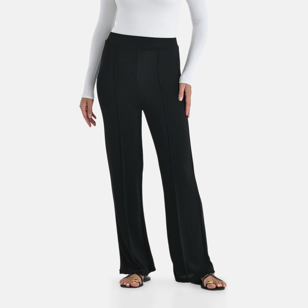 & Maisi Nylon Patterned Jean and Pant/Trouser (Size - 14) - Black_8255490_3