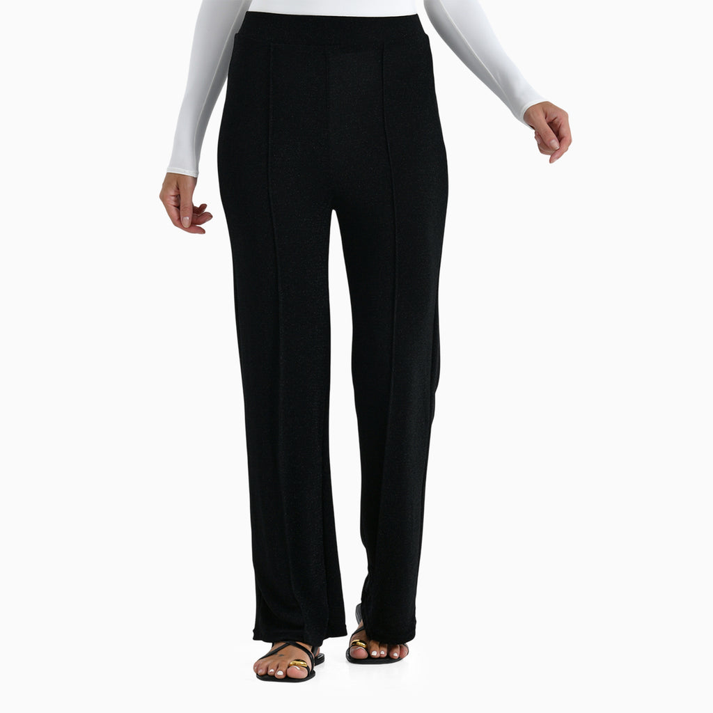 & Maisi Nylon Patterned Jean and Pant/Trouser (Size - 18) - Black_8255492