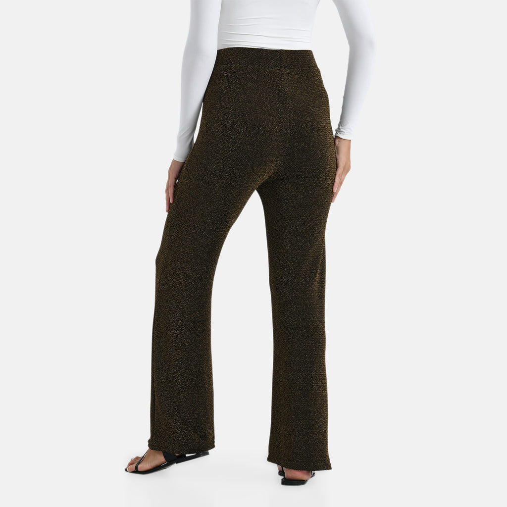& Maisi Nylon Patterned Jean and Pant/Trouser (Size - 14) - Gold_8255597_1