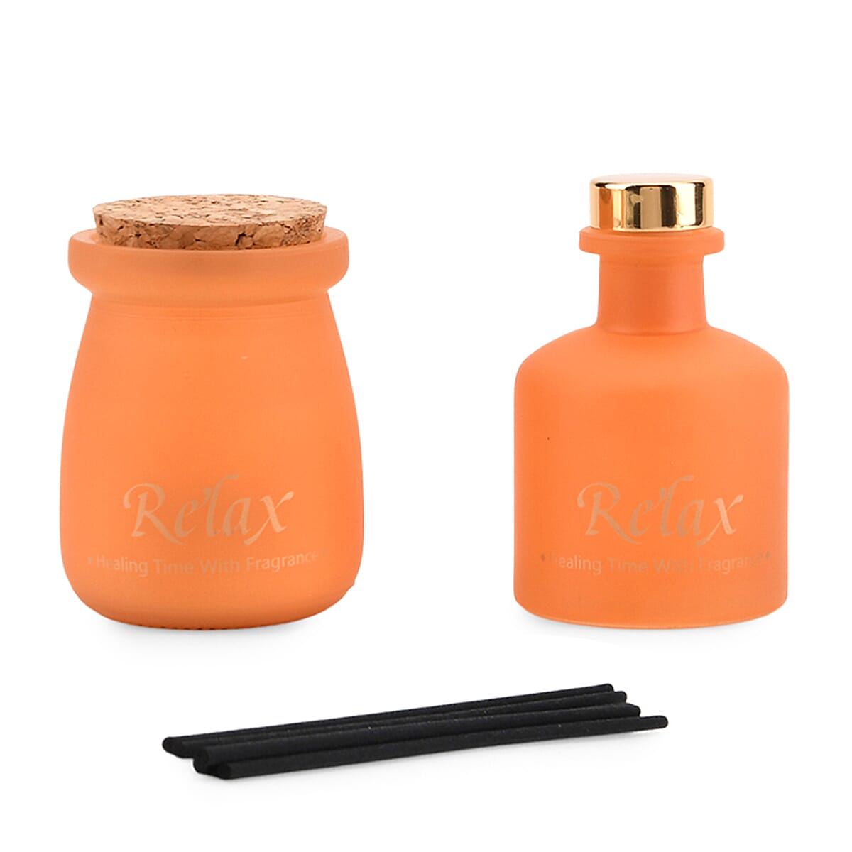 English Pear - Freesia Scented Jar Candle (50g) - Reed Diffuser (50ml) - Orange