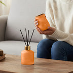 English Pear - Freesia Scented Jar Candle (50g) - Reed Diffuser (50ml) - Orange