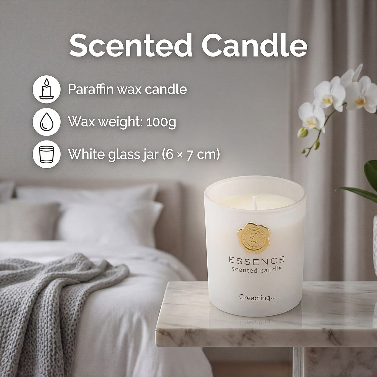 LOWEST EVER-Tropical Fruit Scented Home Fragrance Set - Jar Candle (100g), Incense - Incense Spray (100ml)