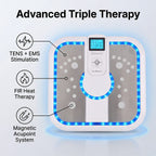 Bliss & Beyond TENS EMS Foot Circulation Massager; Combines TENS (Transcutaneous Electrical Nerve Stimulation), EMS (Electrical Muscle Stimulation), and FIR (Far Infrared) heat therapy to improve bloo