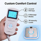 Bliss & Beyond TENS EMS Foot Circulation Massager; Combines TENS (Transcutaneous Electrical Nerve Stimulation), EMS (Electrical Muscle Stimulation), and FIR (Far Infrared) heat therapy to improve bloo
