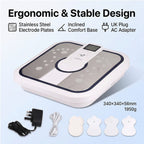 Bliss & Beyond TENS EMS Foot Circulation Massager; Combines TENS (Transcutaneous Electrical Nerve Stimulation), EMS (Electrical Muscle Stimulation), and FIR (Far Infrared) heat therapy to improve bloo
