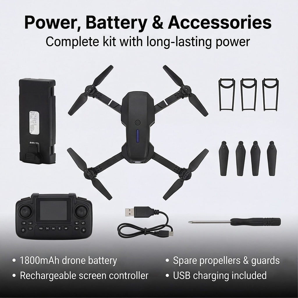 Drone (Size - One Size) - Black & Black