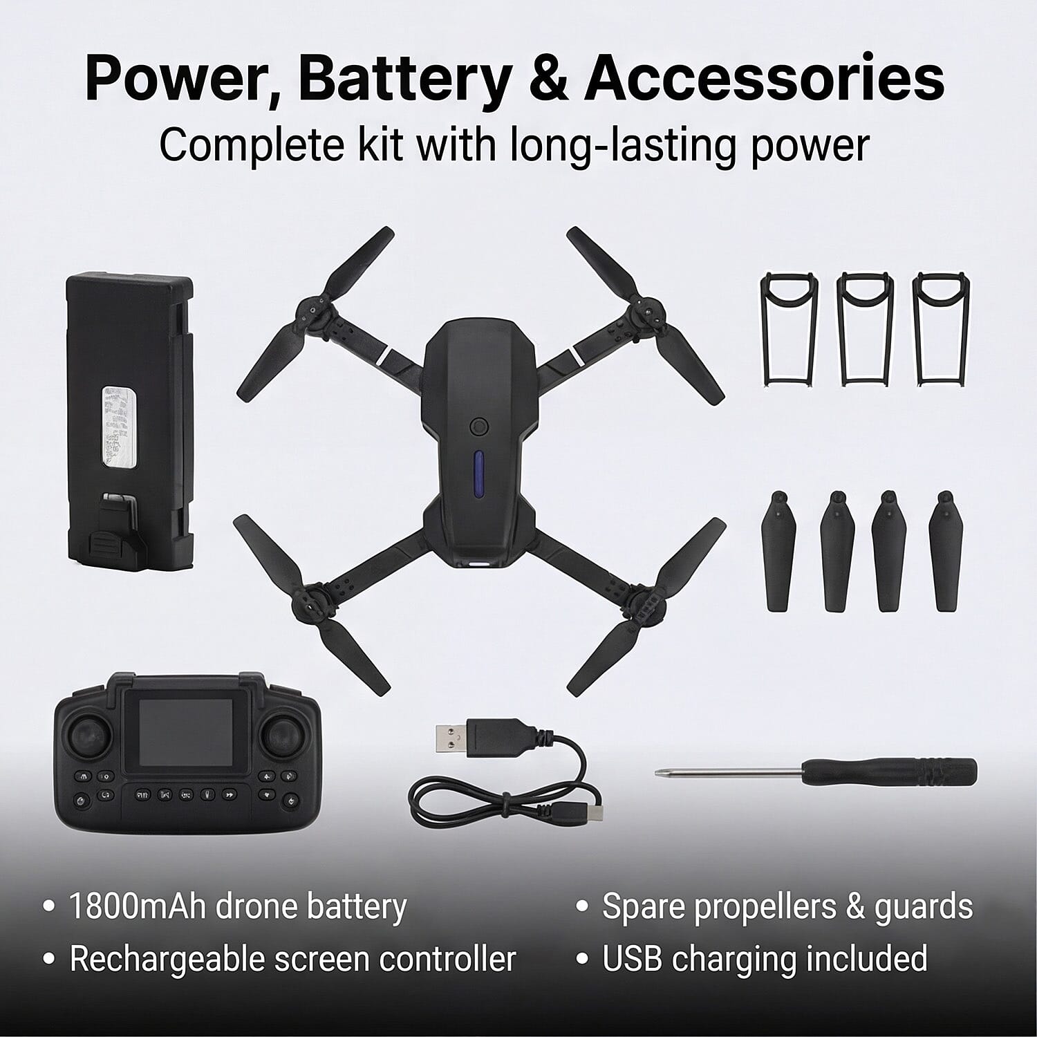 Drone (Size - One Size) - Black & Black