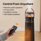 Bliss - Beyond PTC 4 in 1 -  Heater and Humidifier 1100-2000 Watts - Black