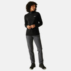 Regatta Womens Lightweight Brushed Half-Zip Fleece (Size 10) - Black_8259996_1