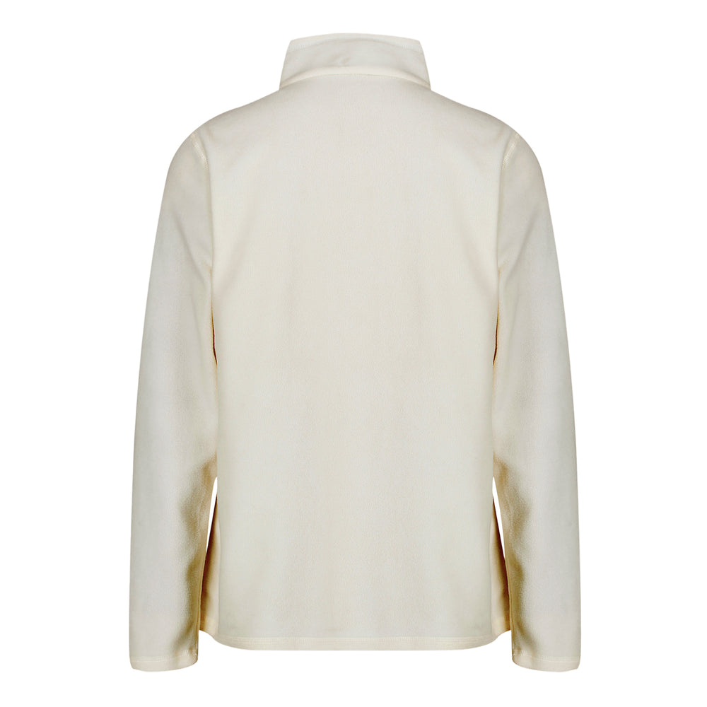 Regatta Womens Lightweight Brushed Half-Zip Fleece (Size 10) - Cream & White_8261885_5