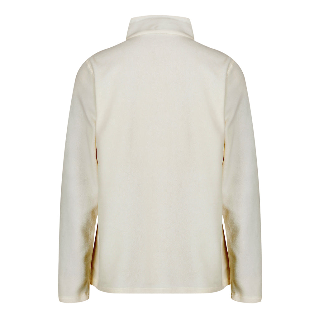Regatta Womens Lightweight Brushed Half-Zip Fleece (Size 10) - Cream & White_8261885_5