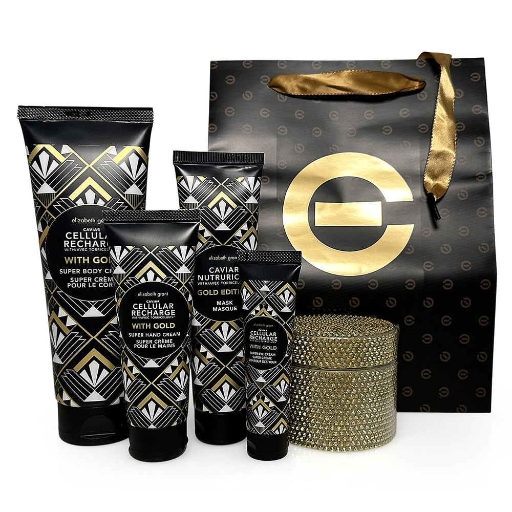 Elizabeth Grant Caviar Collection with Gold