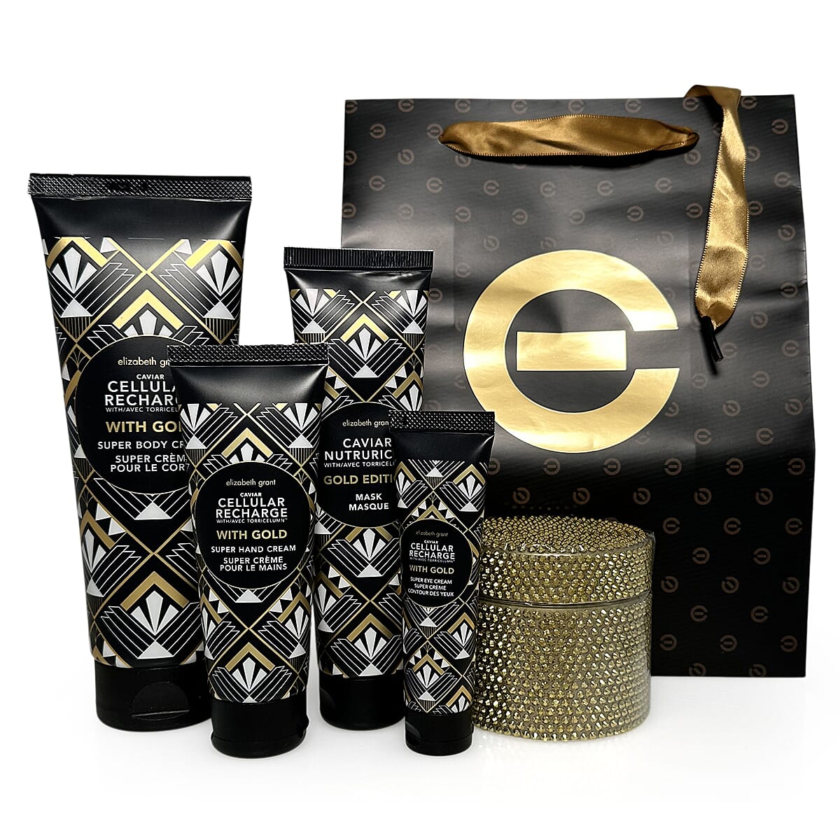 Elizabeth Grant Caviar Collection with Gold
