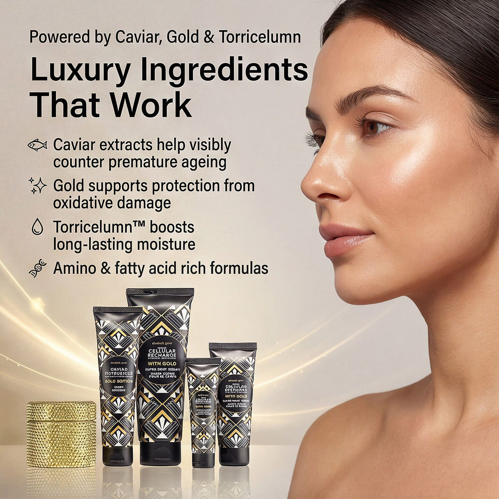 Elizabeth Grant Caviar Collection with Gold