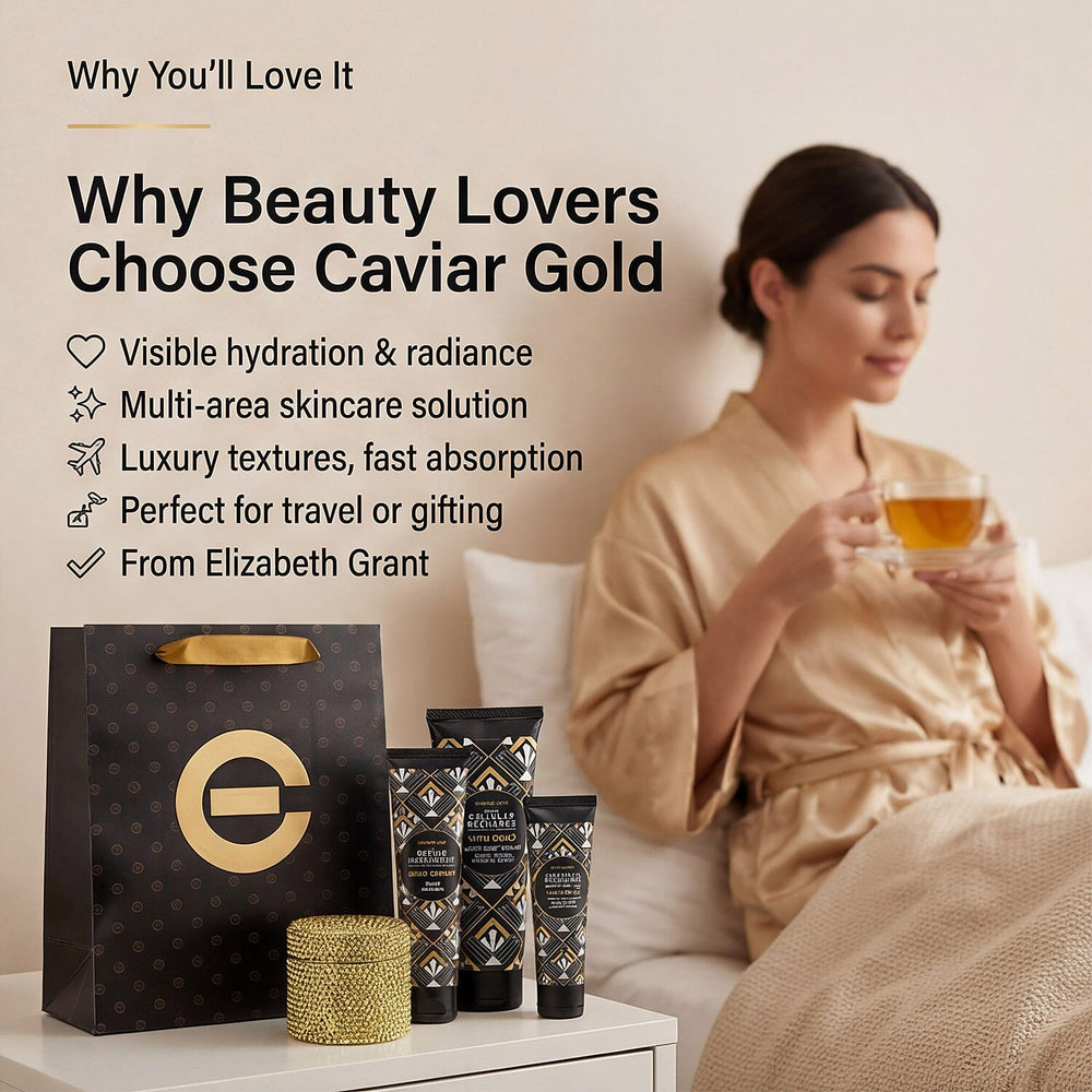 Elizabeth Grant Caviar Collection with Gold