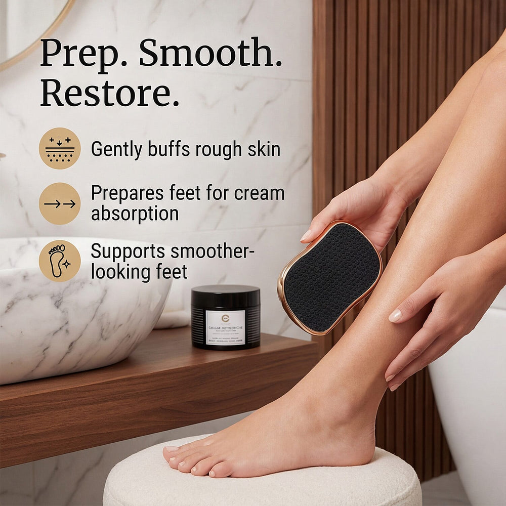 Elizabeth Grant Caviar Holiday Foot Cream - 400ML with Foot Scrubber