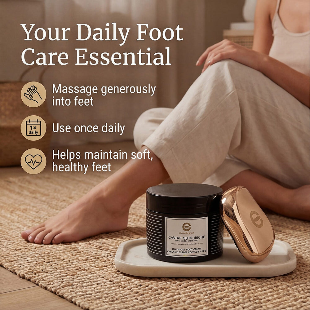 Elizabeth Grant Caviar Holiday Foot Cream - 400ML with Foot Scrubber