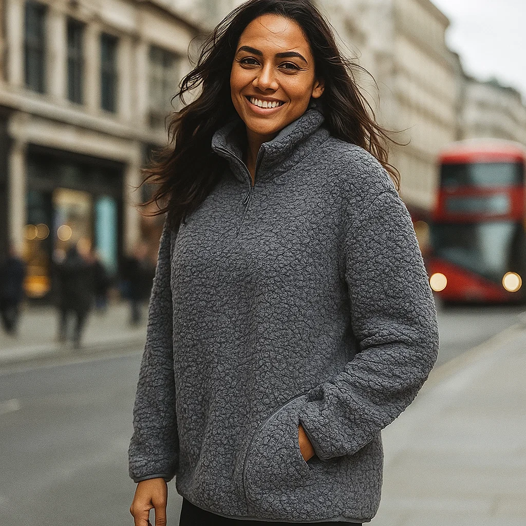 Closeout Deal - Light & Shade Super Soft Fleece Jumper (Size - L/XL) - Navy_8265932_1