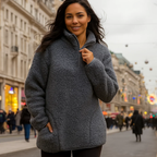 Closeout Deal - Light & Shade Super Soft Fleece Jumper (Size - L/XL) - Navy_8265932_2