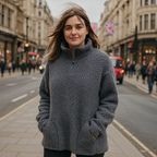 Closeout Deal - Light & Shade Super Soft Fleece Jumper (Size - L/XL) - Navy_8265932_3