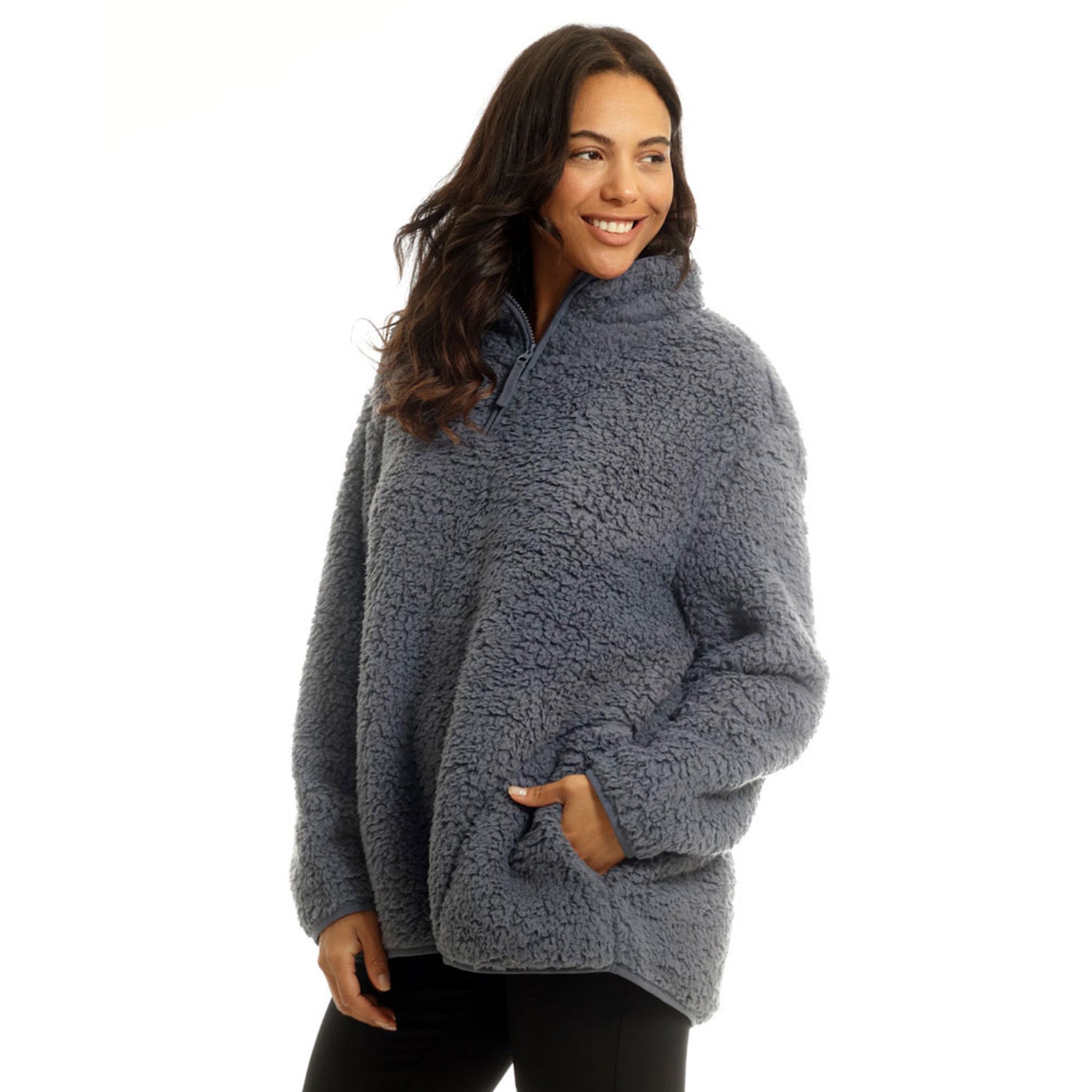 Closeout Deal - Light & Shade Super Soft Fleece Jumper (Size - L-XL) - Navy