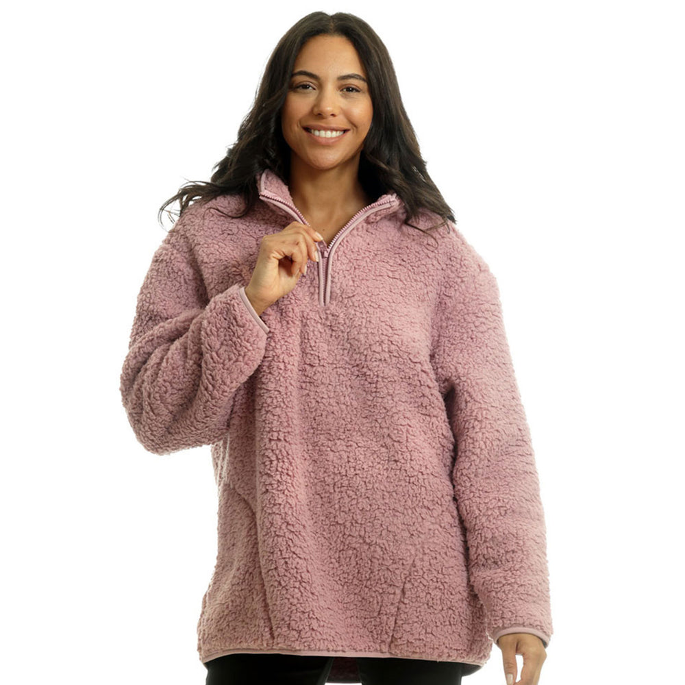 Closeout Deal - Light & Shade Super Soft Fleece Jumper (Size - L-XL) - Pink