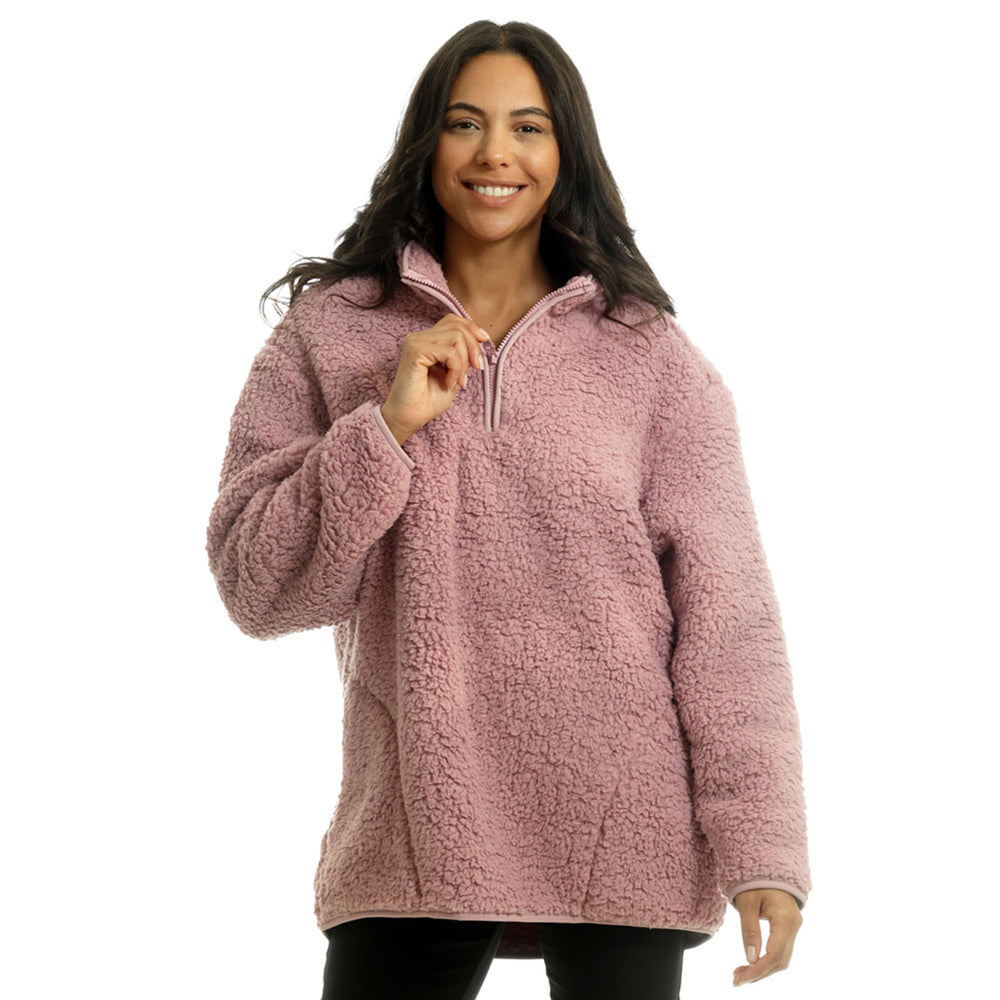Closeout Deal - Light & Shade Super Soft Fleece Jumper (Size - L-XL) - Pink