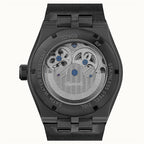 Ingersoll 1892 Broadway Skeleton Dial 5ATM 43mm Black Stainless Steel Case Mens Watch with Black Silicone Strap