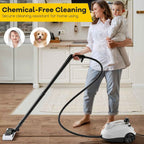 Bliss - Beyond Professional Multi-Purpose Steam Cleaner - 2000W High Pressure 5-Bar Steamer with 1.5L Stainless Steel Tank - Black - White