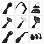 Bliss - Beyond Professional Multi-Purpose Steam Cleaner - 2000W High Pressure 5-Bar Steamer with 1.5L Stainless Steel Tank - Black - White