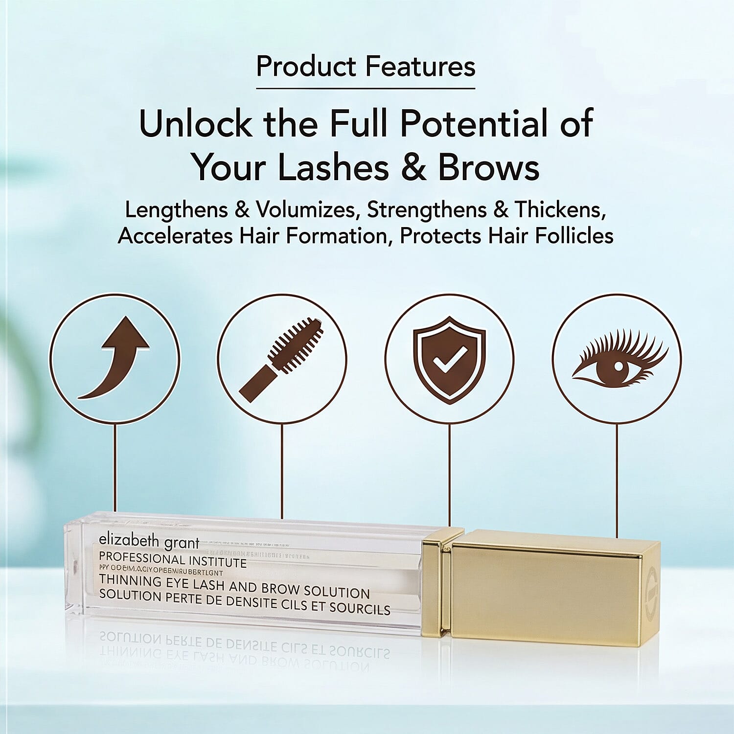 Elizabeth Grant Professional Institute Thinning Eye Lash - Brow Solution Duo - 8ml each
