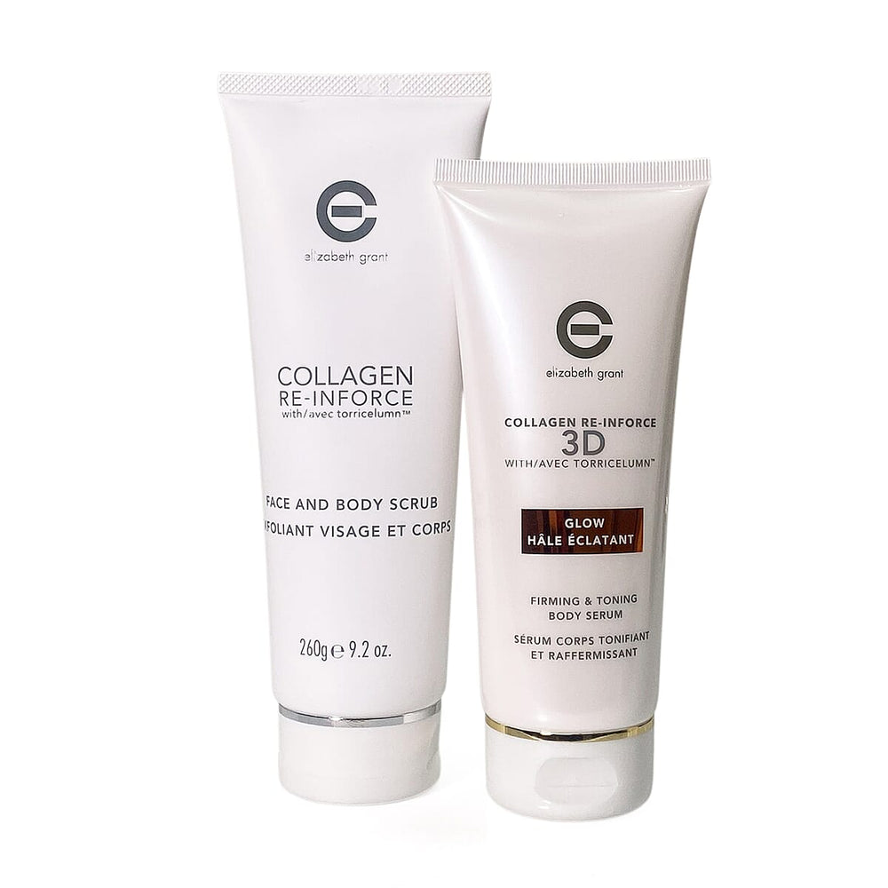 Elizabeth Grant Collagen Body Scrub (260g) - Glow Serum (200 ml)