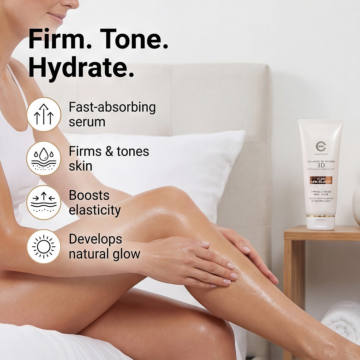 Elizabeth Grant Collagen Body Scrub (260g) - Glow Serum (200 ml)