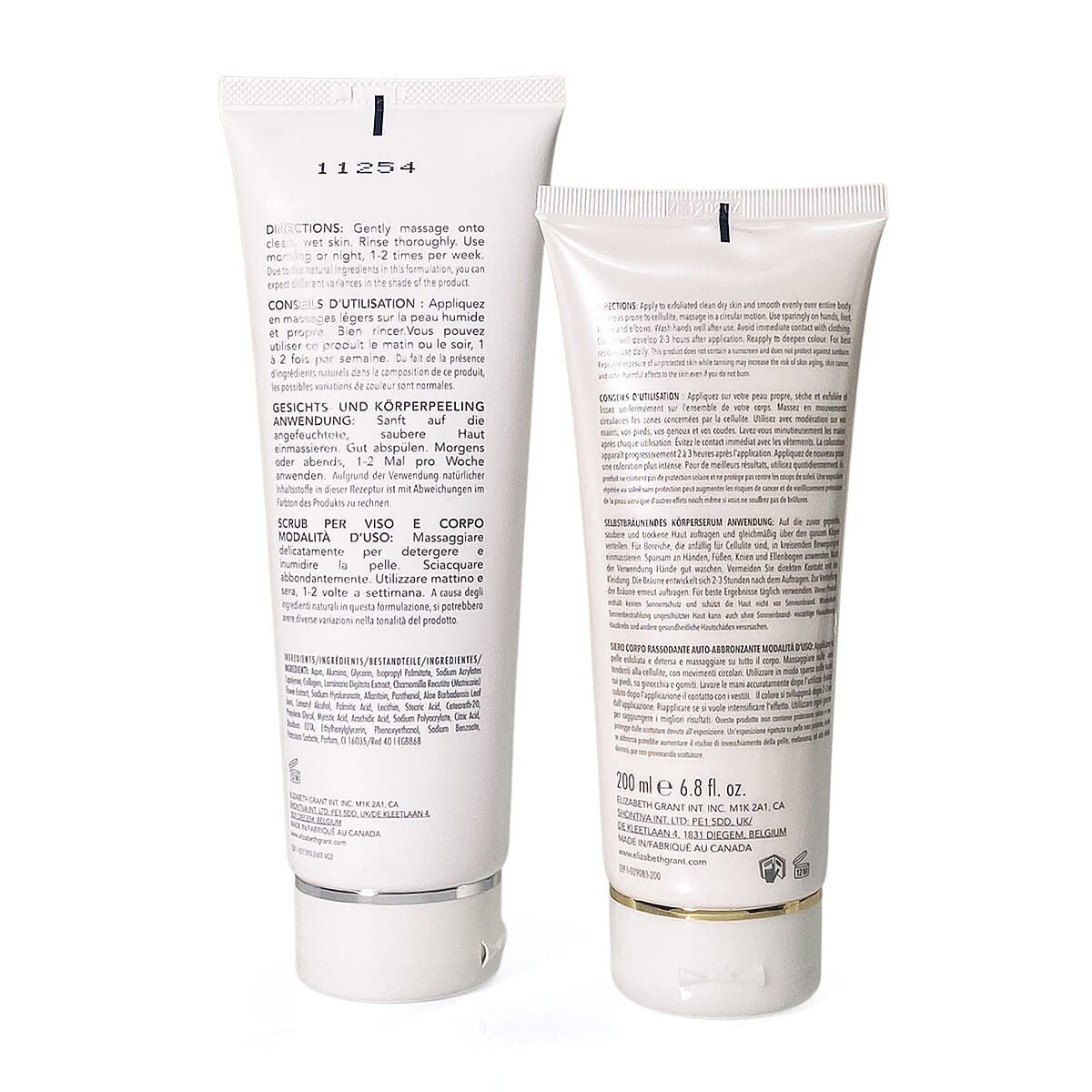 Elizabeth Grant Collagen Body Scrub (260g) - Glow Serum (200 ml)