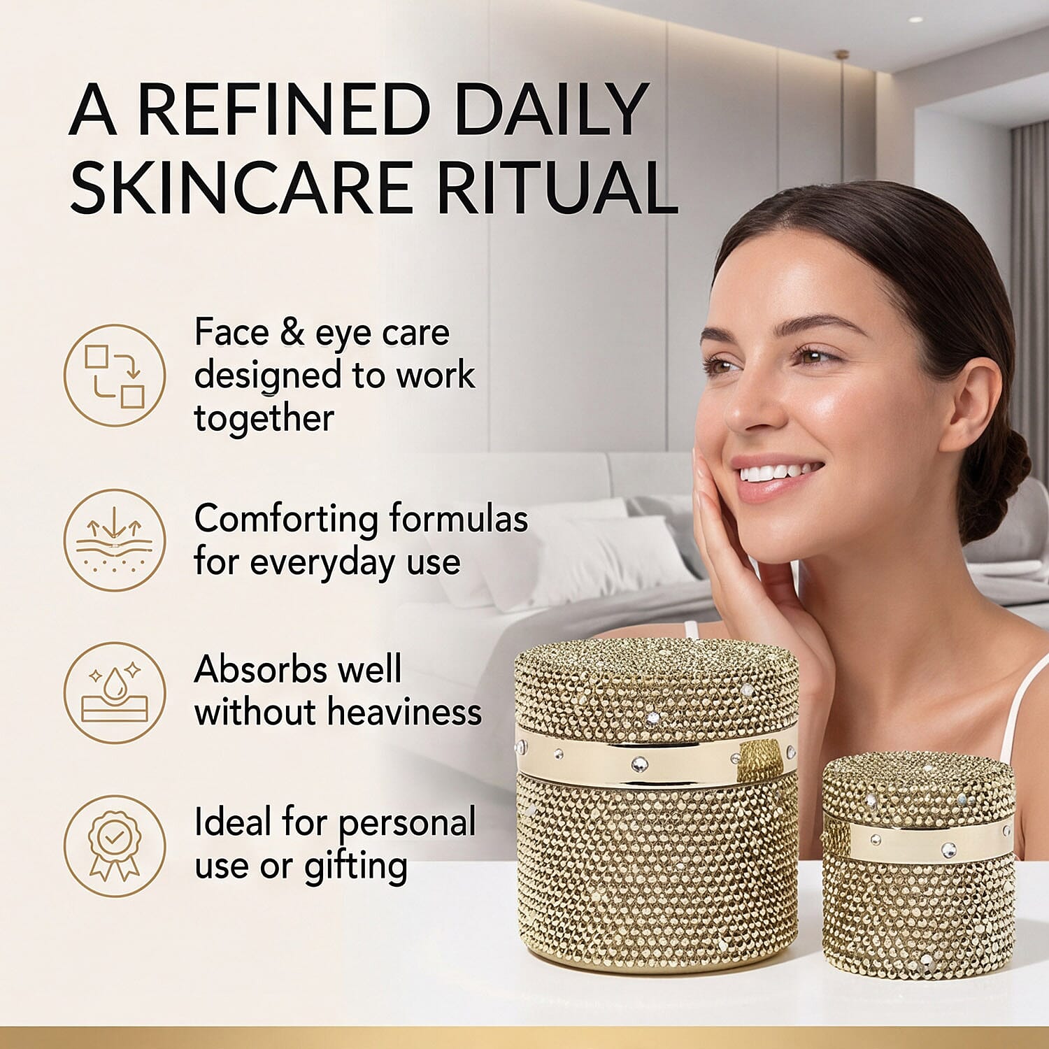 NEW YEAR-BE THE BEST OF YOU --Elizabeth Grant Absolute Age Interception Collection (Includes 200ml Face Cream - 50ml Eye Cream)