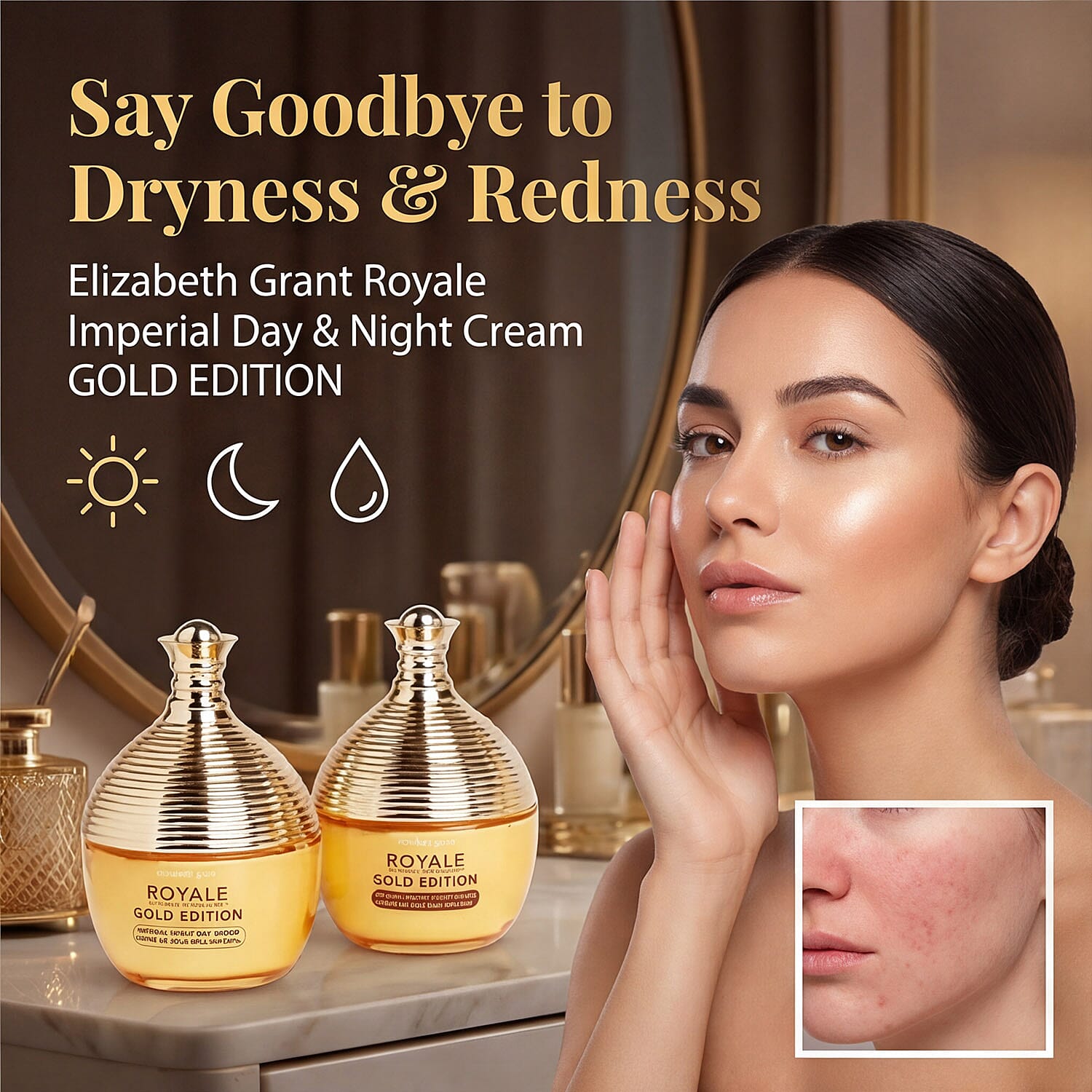 Birthday Deal Only Elizabeth Grant Royale Imperial Day and Night Cream GOLD EDITION - 100 x 2 ML