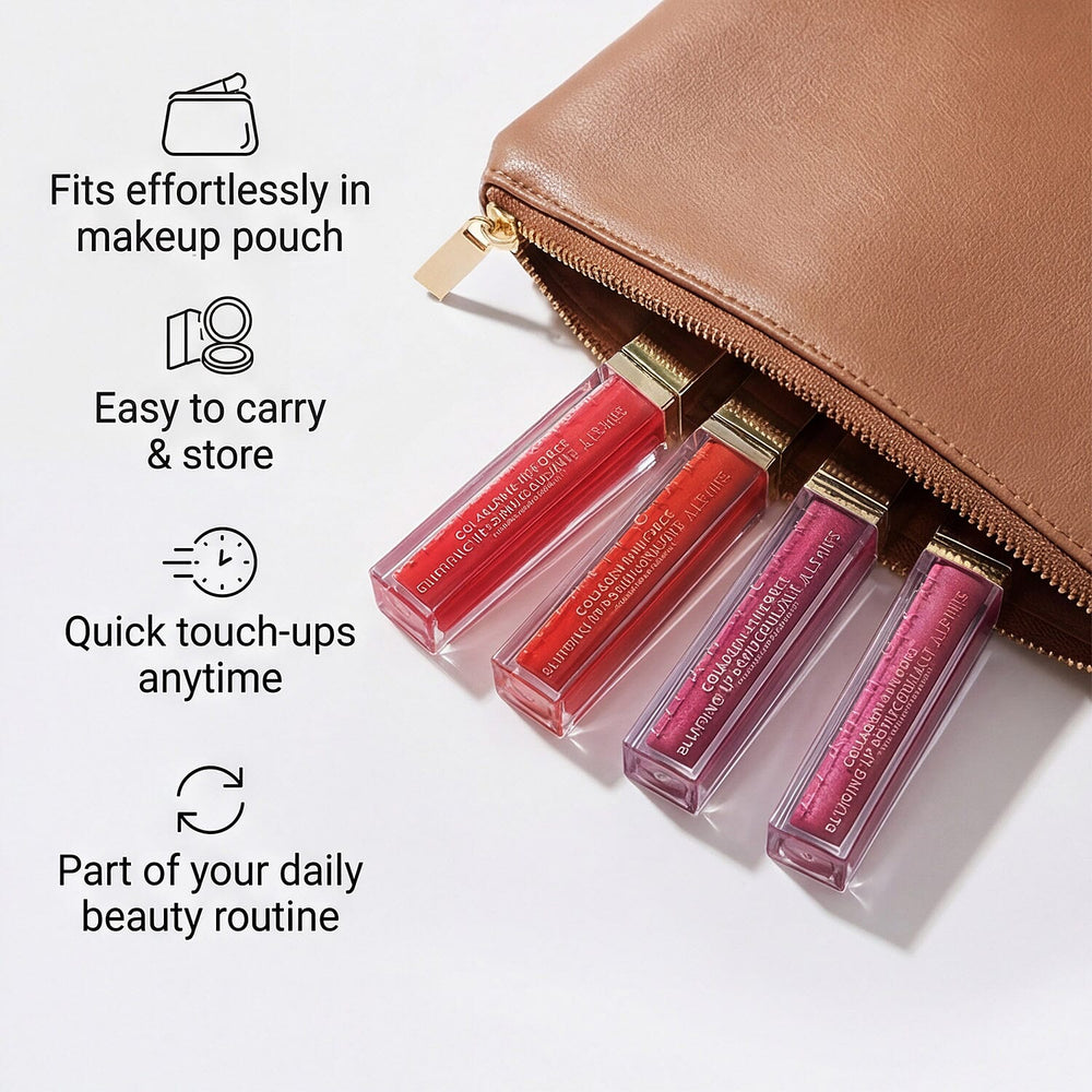 MISS IT- MISS OUT - Elizabeth Grant Collagen Re-Inforce Plumping Lip Shine Double Up Duo - Lip Shine Coral x2, Lip Shine Pink x2
