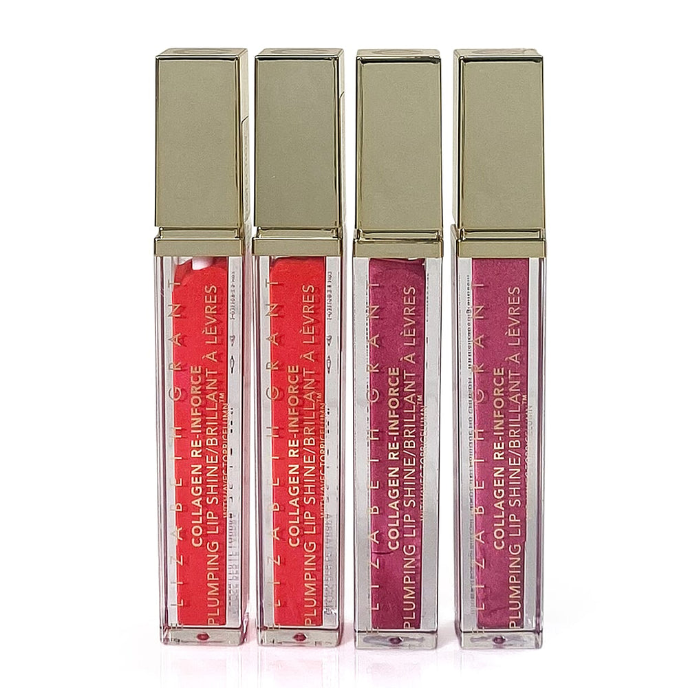 MISS IT- MISS OUT - Elizabeth Grant Collagen Re-Inforce Plumping Lip Shine Double Up Duo - Lip Shine Coral x2, Lip Shine Pink x2