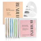 "Bio-Collagen Real Deep Mask, Hydro Cera-Nol Real Deep Mask, Refreshing Sea kelp Real Deep Mask & Radiant Vita Niacinamide Real Deep Mask. Hydrating Overnight Hydrogel Mask, Pore Minimizing, Elasticit_8275435