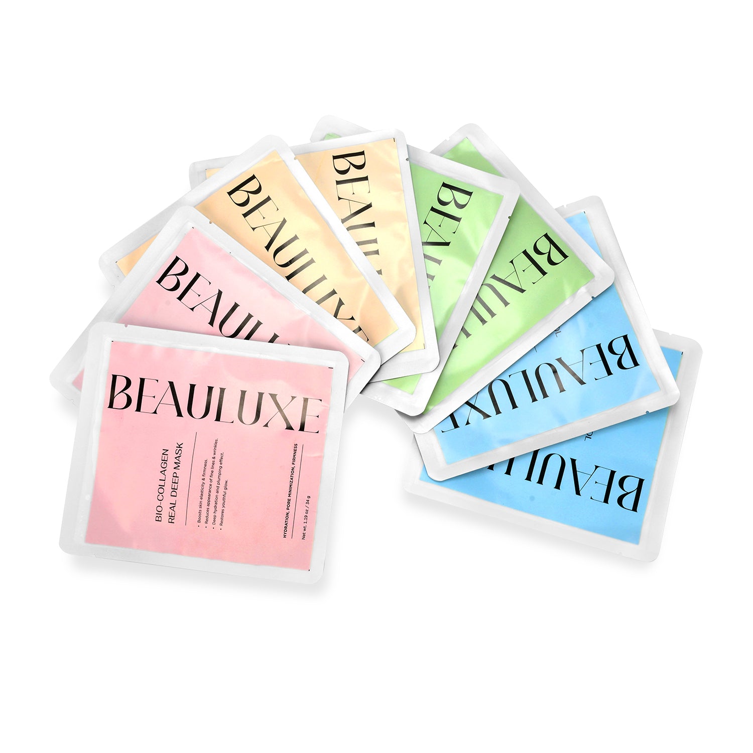 "Bio-Collagen Real Deep Mask, Hydro Cera-Nol Real Deep Mask, Refreshing Sea kelp Real Deep Mask & Radiant Vita Niacinamide Real Deep Mask. Hydrating Overnight Hydrogel Mask, Pore Minimizing, Elasticit_8275435_4