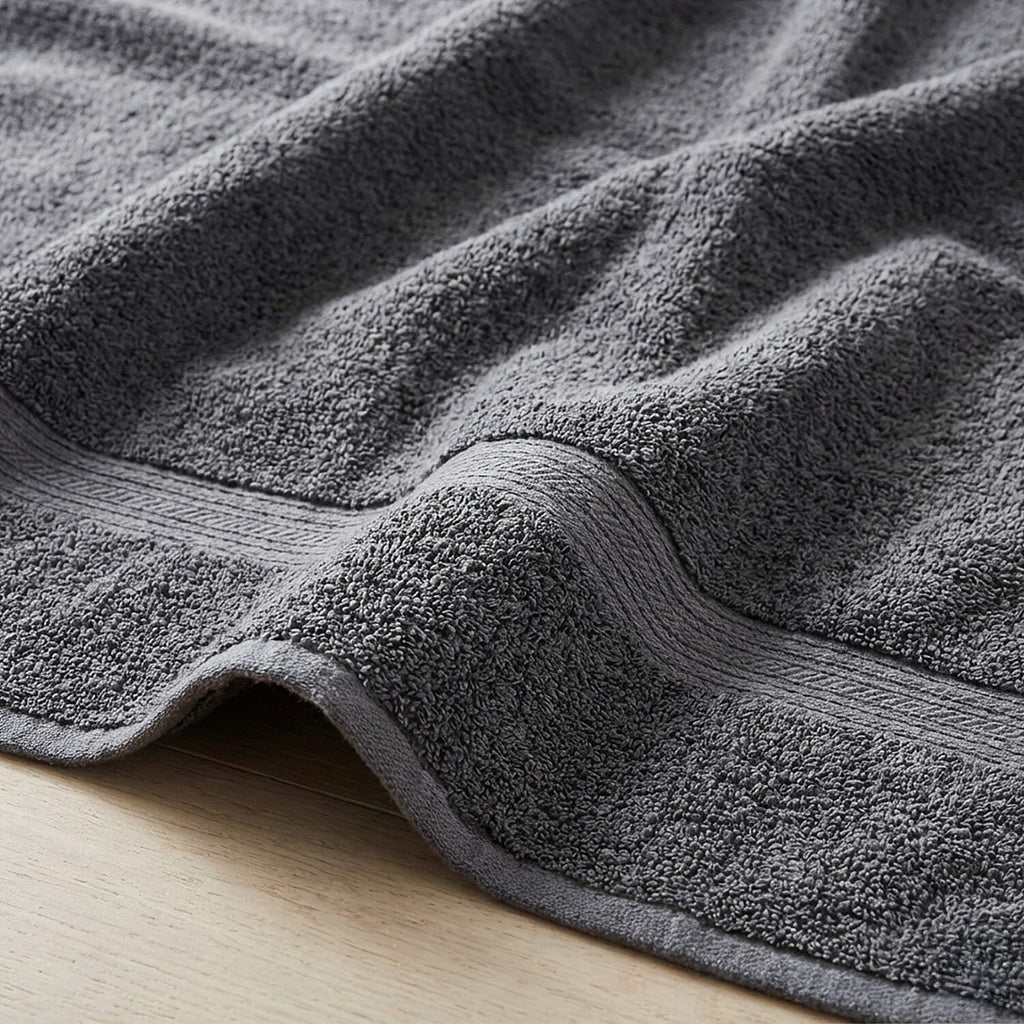 100% Organic Turkish Cotton Face Cloth (550GSM) - Cinder